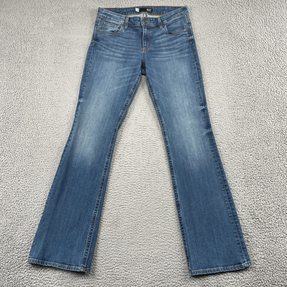 Kut from the Kloth Jeans Womens 10 Blue Kate Lowrise Bootcut Stretch Denim